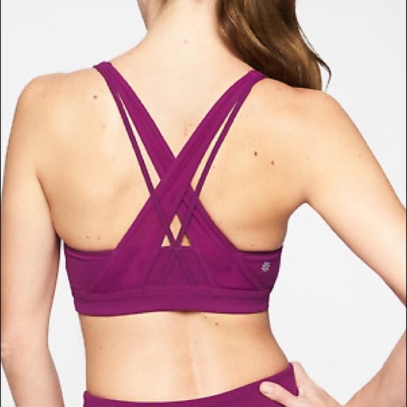 Athleta Other - Athleta Transendence Sports Bra Exotic Fuschia S